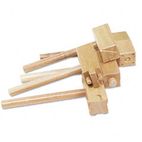 Creativity Street Wooden Clay Hammers with Two Patterns Each, Five CKC3747