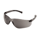 Crews BearKat Safety Glasses, Wraparound, Gray Lens CRWBK112