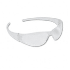 Crews Checkmate Wraparound Safety Glasses, CLR Polycarbonate Frame, Uncoated CLR Lens CRWCK100