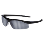 Crews Dallas Wraparound Safety Glasses, Black Frame, Gray Indoor/Outdor Lens CRWDL119AF