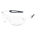 Crews Inertia Safety Glasses, White Frame, Clear Anti-Fog Lens, One Size CRWIA130AF