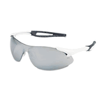 Crews Inertia Safety Glasses, White Frame, Silver Lens, One Size CRWIA137