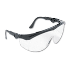 Crews Tomahawk Wraparound Safety Glasses, Black Nylon Frame, Clear Lens CRWTK110