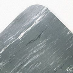 Crown Cushion-Step Mat, Rubber, 36 x 72, Marbleized Gray CWNCU3672GY