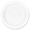 Dart Concorde Foam Plate, 10 1/4" Diameter, White, 125/Pack, 500/Carton DRC10PWC