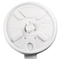 Dart Lift N' Lock Plastic Hot Cup Lids, Fits 10-oz. Cups, White, 100/Bag DRC10FTL