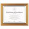 DAX Antique Colored Document Frame w/Certificate, Metal, 8-1/2 x 11, Gold DAXN1818N1T