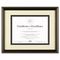 DAX Gold-Trimmed Document Frame w/Certificate, Wood, 11 x 14, Black DAXN2709S6T