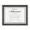 DAX Gold-Trimmed Document Frame w/Certificate, Wood, 8-1/2 x 11, Black DAXN2709N6T