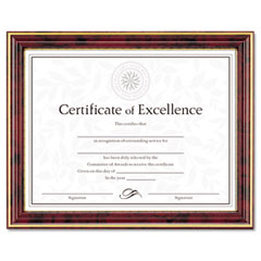 DAX Gold-Trimmed Document Frame w/Certificate, Wood, 8-1/2 x 11, Mahogany DAXN2709N7T