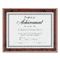 DAX Gold-Trimmed Document Frame w/Certificate, Wood, 8-1/2 x 11, Mahogany DAXN2709N7T