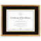 DAX Hardwood Document/Certificate Frame w/Mat, 11 x 14, Antiqued Gold Leaf DAX1511T