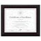 DAX Solid Wood Award/Certificate Frame, 8-1/2 x 11, Black w/Walnut Trim DAXN19881BT