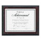 DAX Solid Wood Award/Certificate Frame, 8-1/2 x 11, Black w/Walnut Trim DAXN19881BT