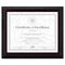 DAX Solid Wood Award/Certificate Frame, 8 x 10, Black w/Walnut Trim DAXN19880BT