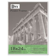 DAX U-Channel Poster Frame, Contemporary w/Plexiglas Window, 18 x 24, Clear DAX2811W5T