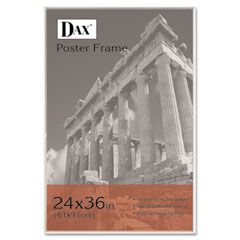 DAX U-Channel Poster Frame, Contemporary w/Plexiglas Window, 24 x 36, Clear DAX281136T