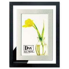 DAX Upper West Side Float Frame, Black/Brushed Aluminum, Wood, 4 x 6 DAXN1858G4T