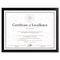DAX Value U-Channel Document Frame w/Certificates, 8-1/2 x 11, Black DAXN17000N