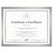 DAX Value U-Channel Document Frame w/Certificates, 8-1/2 x 11, Silver DAXN17002N