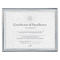 DAX Value U-Channel Document Frame w/Certificates, 8-1/2 x 11, Silver DAXN17002N