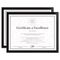 DAX Value U-Channel Document Frames w/Certificates, Set of 2, 8-1/2 x 11, Black DAXN17000NTP