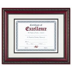 DAX World Class Document Frame w/Certificate, Rosewood, 11 x 14" DAXN3245S3T