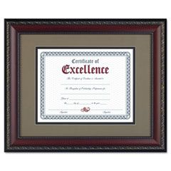 DAX World Class Document Frame w/Certificate, Walnut, 11 x 14" DAXN3245S2T