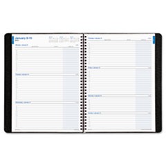 Day-Timer Faux Croc Weekly/Monthly Wirebound Business Planner, 8 x 11, Red, 2013 DTM474231301