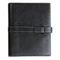 Day-Timer Pebble-Grain Leather Organizer Starter Set w/Slip-Tab, 5-1/2 x 8-1/2, Black DTM49359