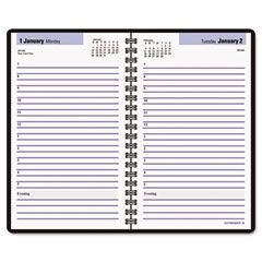 DayMinder Premiere Recycled Daily Appointment Book, Black, 4 7/8" x 8", 2012 AAGSK4400
