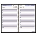DayMinder Premiere Recycled Daily Appointment Book, Black, 4 7/8" x 8", 2012 AAGSK4400