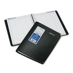 DayMinder Premiere Recycled Four-Person Group Daily Appointment Book, Black, 7 7/8" x 11", 2012 AAGG56000