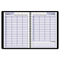 DayMinder Premiere Recycled Four-Person Group Daily Appointment Book, Black, 7 7/8" x 11", 2012 AAGG56000