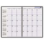 DayMinder Premiere Recycled Monthly Planner, Black, 7 7/8" x 11 7/8", 2011-2012 AAGAY200