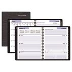 DayMinder Recycled Executive Weekly/Monthly Planner, Black, 6 7/8" x 8 3/4", 2012 AAGG54500