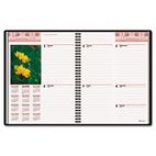 DayMinder Recycled Floral Weekly/Monthly Planner, Burgundy, 8 1/4" x 10 7/8", 2012 AAGG70114