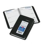 DayMinder Recycled Weekly Appointment Book, Black, 3 3/4" x 6", 2012 AAGG25000