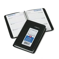 DayMinder Recycled Weekly Appointment Book, Black, 3 3/4" x 6", 2012 AAGG25000