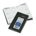 DayMinder Recycled Weekly Planner, Black, 3 1/2" x 6 3/16", 2012 AAGSK4800