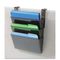 deflect-o 3 Pocket File Partition Set with Brackets, Letter, Smoke DEF73502RT