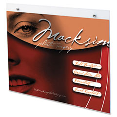 deflect-o Classic Image Single-Sided Wall Sign Holder, Plastic, 11 x 8-1/2, Clear DEF68301