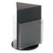 deflect-o Countertop Revolving Literature Racks, 3 Compartments, 10-1/4w x 13h, Black DEF592804