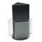 deflect-o Countertop Revolving Literature Racks, 3 Compartments, 7-1/2w x 10-3/4h, Black DEF592704