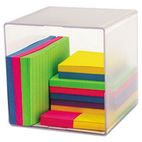 deflect-o Desk Cube, Clear Plastic, 6 x 6 x 6 DEF350401