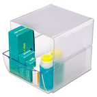 deflect-o Desk Cube with Drawer, Clear, 7-1/8 x 6 x 6 DEF350801