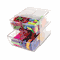 deflect-o Desk Cube, with Four Drawers, Clear Plastic, 6 x 7-1/8 x 6 DEF350301