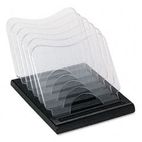deflect-o Document Browser, Five Sections, Plastic, 8 1/8w x 11 5/8d x 6 3/8h, Black DEF39090104B