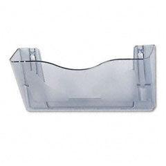deflect-o DocuPocket Landscape Wall File Pocket, Large Files/Tabloid, Smoke DEF63102
