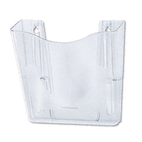 deflect-o DocuPocket Portrait Wall File Pocket, A4/Magazines/Portfolios, Clear DEF63001